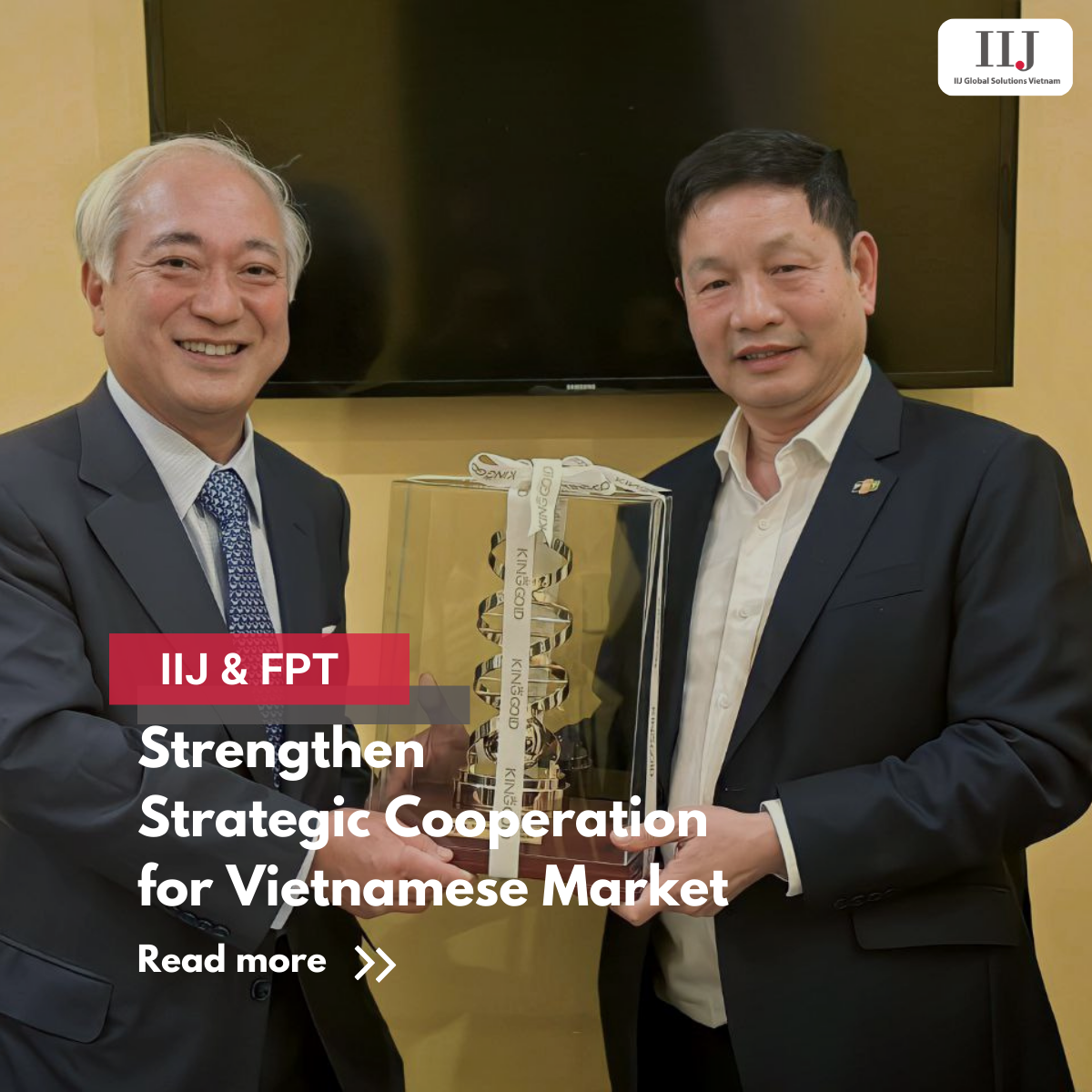 IIJ & FPT strengthen a strategic cooperation in technology development for Vietnamese market
