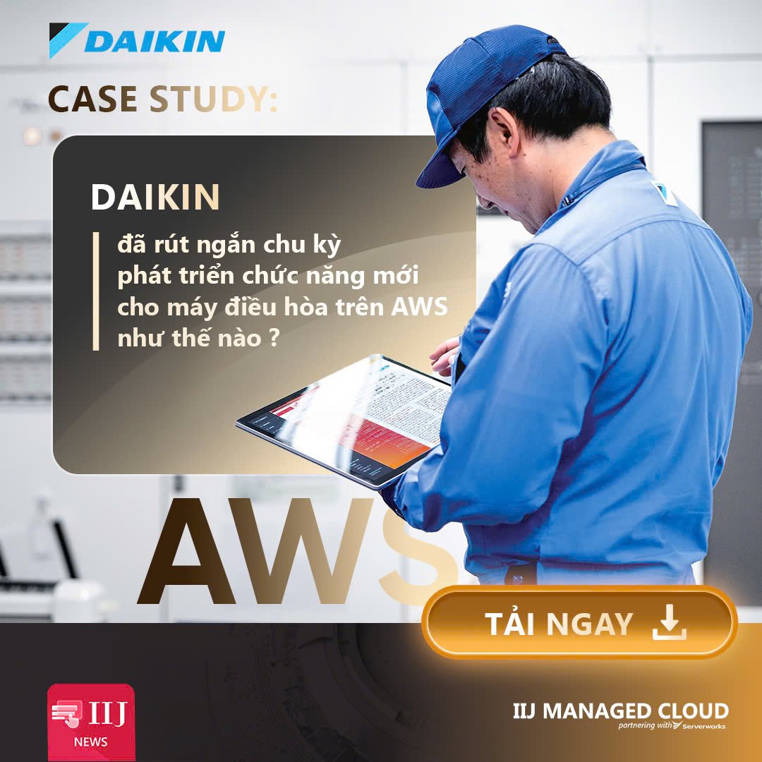 Use case: DAIKIN rút ngắn chu kỳ phát triển chức năng mới cho máy điều hòa trên AWS